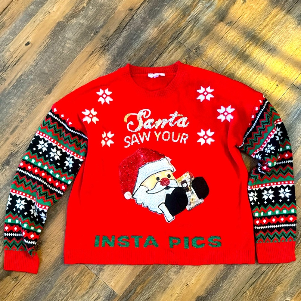 Ugly Christmas Sweater Santa xxl